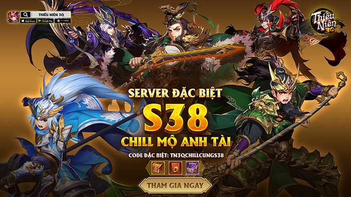 Thiếu Niên 3Q mở S38 mừng game vừa tròn 01 tháng tuổi 0 Thiếu Niên 3Q mở S38 mừng game vừa tròn 01 tháng tuổi 0