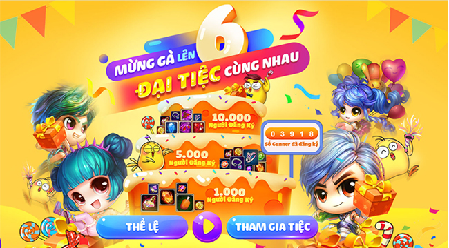 Gunny Mobi sinh nhật 6 tuổi sẽ ăn mừng với vô số hoạt động và phần thưởng Gunny Mobi sinh nhật 6 tuổi sẽ ăn mừng với vô số hoạt động và phần thưởng