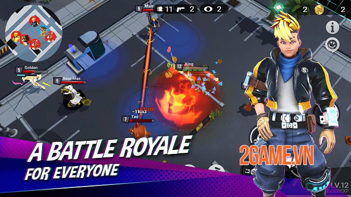 Battlepalooza - Game battle royale đưa địa điểm trong thế giới thực vào bản đồ 3 Battlepalooza - Game battle royale đưa địa điểm trong thế giới thực vào bản đồ 3