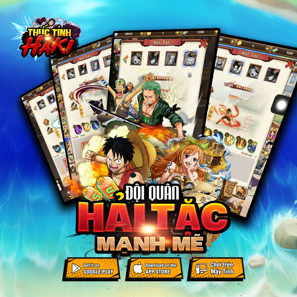 Game mobile đề tài One Piece Thức Tỉnh Haki công bố lộ trình ra mắt 3 Game mobile đề tài One Piece Thức Tỉnh Haki công bố lộ trình ra mắt 3
