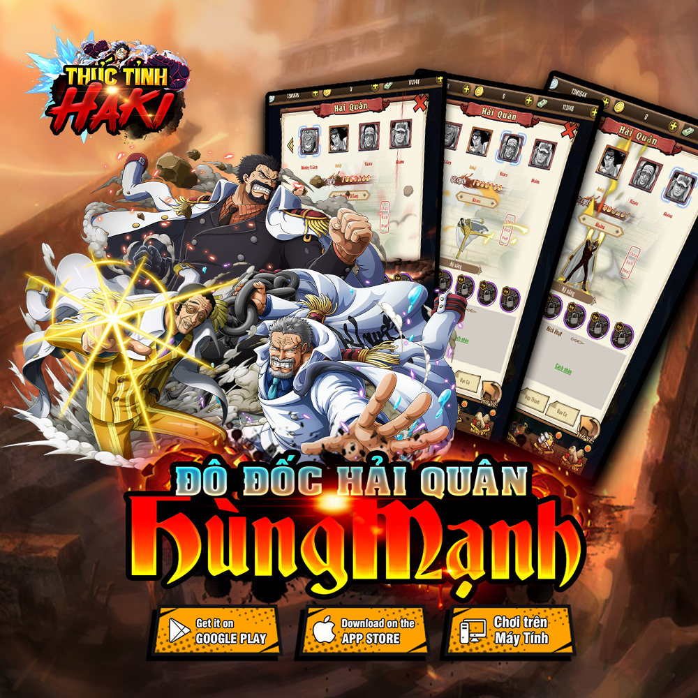 Game mobile đề tài One Piece Thức Tỉnh Haki công bố lộ trình ra mắt 5 Game mobile đề tài One Piece Thức Tỉnh Haki công bố lộ trình ra mắt 5