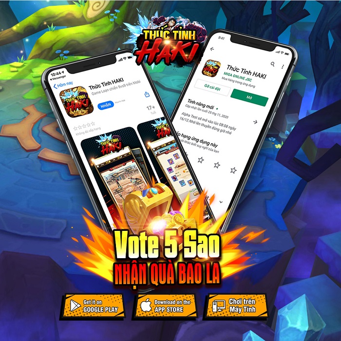 Thức Tỉnh Haki tặng miễn phí VIP 5 và Tướng Cam ngay khi vào game 1 Thức Tỉnh Haki tặng miễn phí VIP 5 và Tướng Cam ngay khi vào game 1