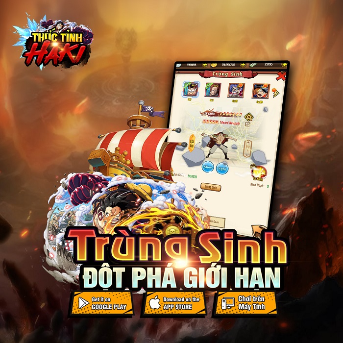 Thức Tỉnh Haki tặng miễn phí VIP 5 và Tướng Cam ngay khi vào game 2 Thức Tỉnh Haki tặng miễn phí VIP 5 và Tướng Cam ngay khi vào game 2