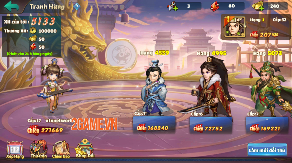 Trải nghiệm Thiên Thiên Tam Quốc: Game thẻ tướng chibi đậm màu sắc huyền ảo 7 Trải nghiệm Thiên Thiên Tam Quốc: Game thẻ tướng chibi đậm màu sắc huyền ảo 7