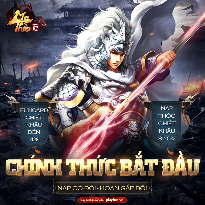 Ma Thần Tam Quốc tri ân game thủ với sự kiện “Nạp có đội - Hoàn gấp bội” 0 Ma Thần Tam Quốc tri ân game thủ với sự kiện “Nạp có đội - Hoàn gấp bội” 0