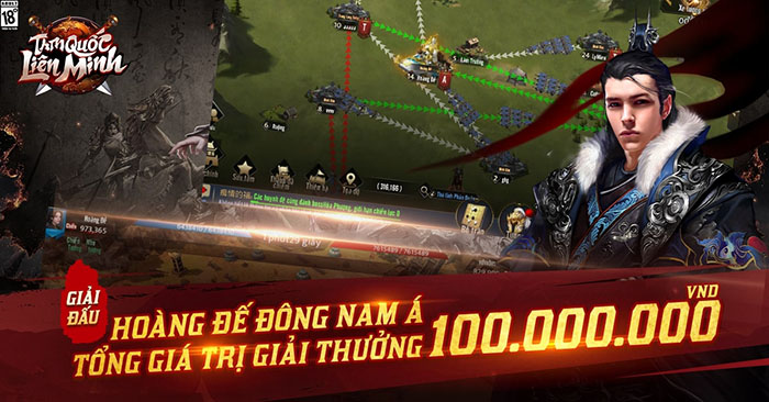 Tam Quốc Liên Minh tổ chức giải đấu Hoàng Đế ASEAN, thưởng 100 triệu cho gamer chiến thắng 4 Tam Quốc Liên Minh tổ chức giải đấu Hoàng Đế ASEAN, thưởng 100 triệu cho gamer chiến thắng 4