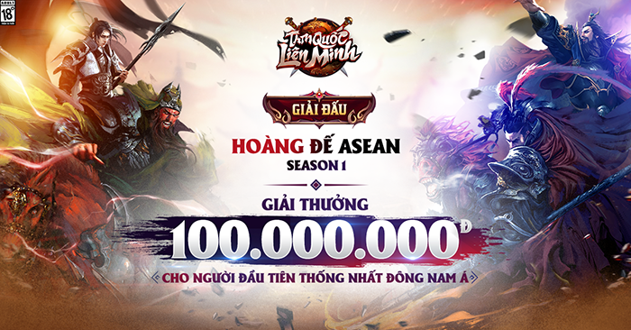 Tam Quốc Liên Minh tổ chức giải đấu Hoàng Đế ASEAN, thưởng 100 triệu cho gamer chiến thắng 6 Tam Quốc Liên Minh tổ chức giải đấu Hoàng Đế ASEAN, thưởng 100 triệu cho gamer chiến thắng 6