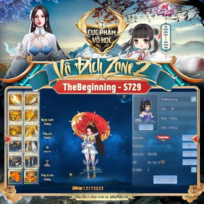 Giải đấu Cực Phẩm Võ Học mùa 7 kết thúc thành công: Top 6 gã khổng lồ của Tình Kiếm 3D lộ diện 4 Giải đấu Cực Phẩm Võ Học mùa 7 kết thúc thành công: Top 6 gã khổng lồ của Tình Kiếm 3D lộ diện 4