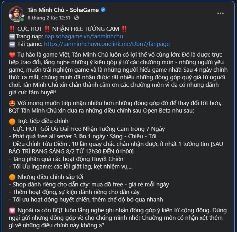 Game Tân Minh Chủ chinh phục cộng đồng bằng 3 giá trị cốt lõi “trân quý” 3 Game Tân Minh Chủ chinh phục cộng đồng bằng 3 giá trị cốt lõi “trân quý” 3