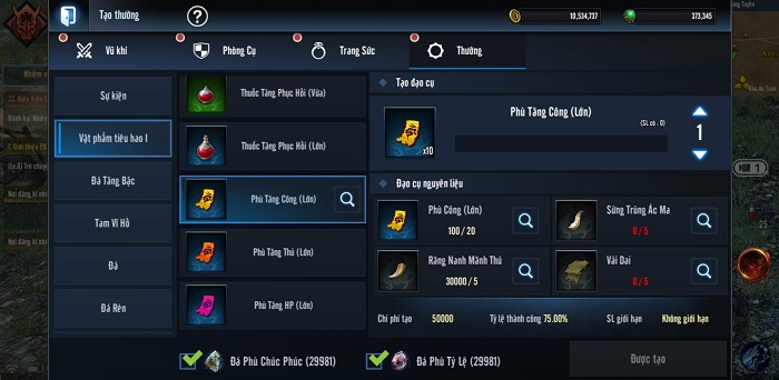 Không gì là không thể chế tạo, giao dịch tự do trong Tứ Hoàng Mobile 3 Không gì là không thể chế tạo, giao dịch tự do trong Tứ Hoàng Mobile 3