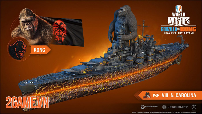 Đại chiến Godzilla vs Kong bất ngờ tái hiện trong World of Warships 1 Đại chiến Godzilla vs Kong bất ngờ tái hiện trong World of Warships 1