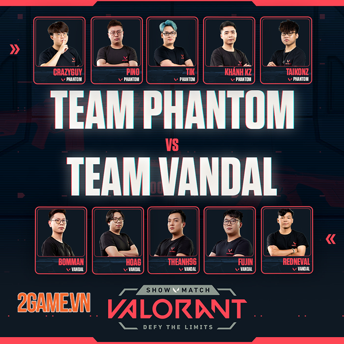 Hé lộ dàn khách mời khủng: Boomman,Theanh96… tại showmatch ra mắt Valorant 2 Hé lộ dàn khách mời khủng: Boomman,Theanh96… tại showmatch ra mắt Valorant 2