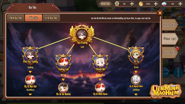 Liên Minh Mạo Hiểm ghi điểm với game thủ nhờ tính năng gia tộc không tưởng 0 Liên Minh Mạo Hiểm ghi điểm với game thủ nhờ tính năng gia tộc không tưởng 0