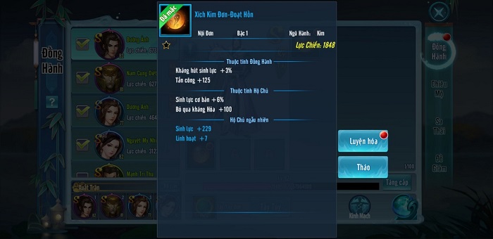 VLTK Mobile: Cách chọn Đồng Hành và tăng lực chiến hiệu quả cho Huyền Thủy 4 VLTK Mobile: Cách chọn Đồng Hành và tăng lực chiến hiệu quả cho Huyền Thủy 4