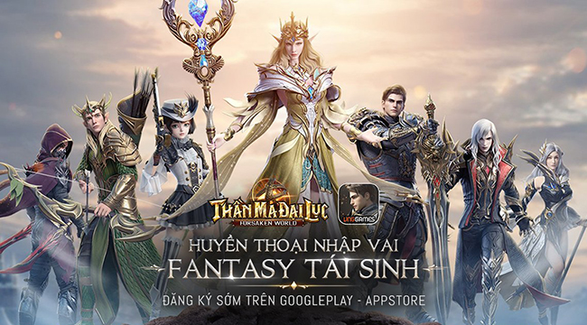 Forsaken World: Thần Ma Đại Lục cho tải trước trên Google Play và App Store Forsaken World: Thần Ma Đại Lục cho tải trước trên Google Play và App Store
