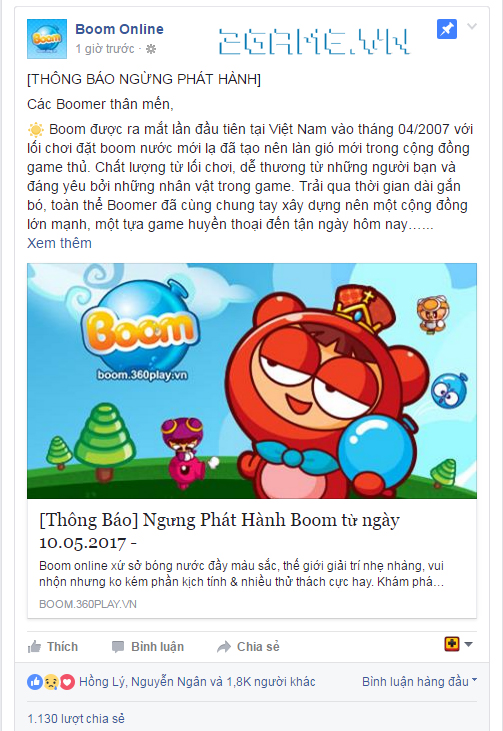 Boom Online đóng cửa, dọn cỗ cho Boom 3D mobile của VTC Mobile? 3