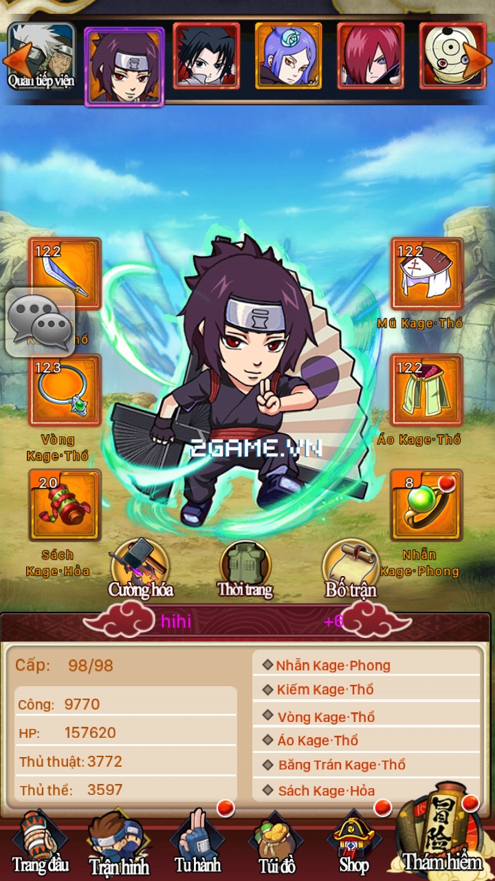 Vua Nhẫn Thuật mobile - Game chủ đề Naruto lối chơi nhẹ nhàng cập bến Việt Nam 3
