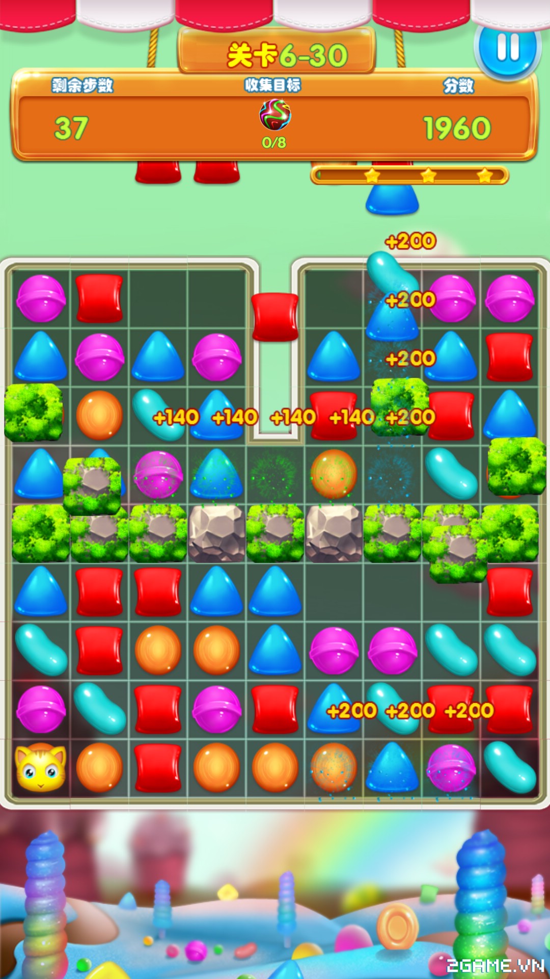Candy Smash 2 – Game giải đố xếp hình cực vui nhộn trên mobile 3