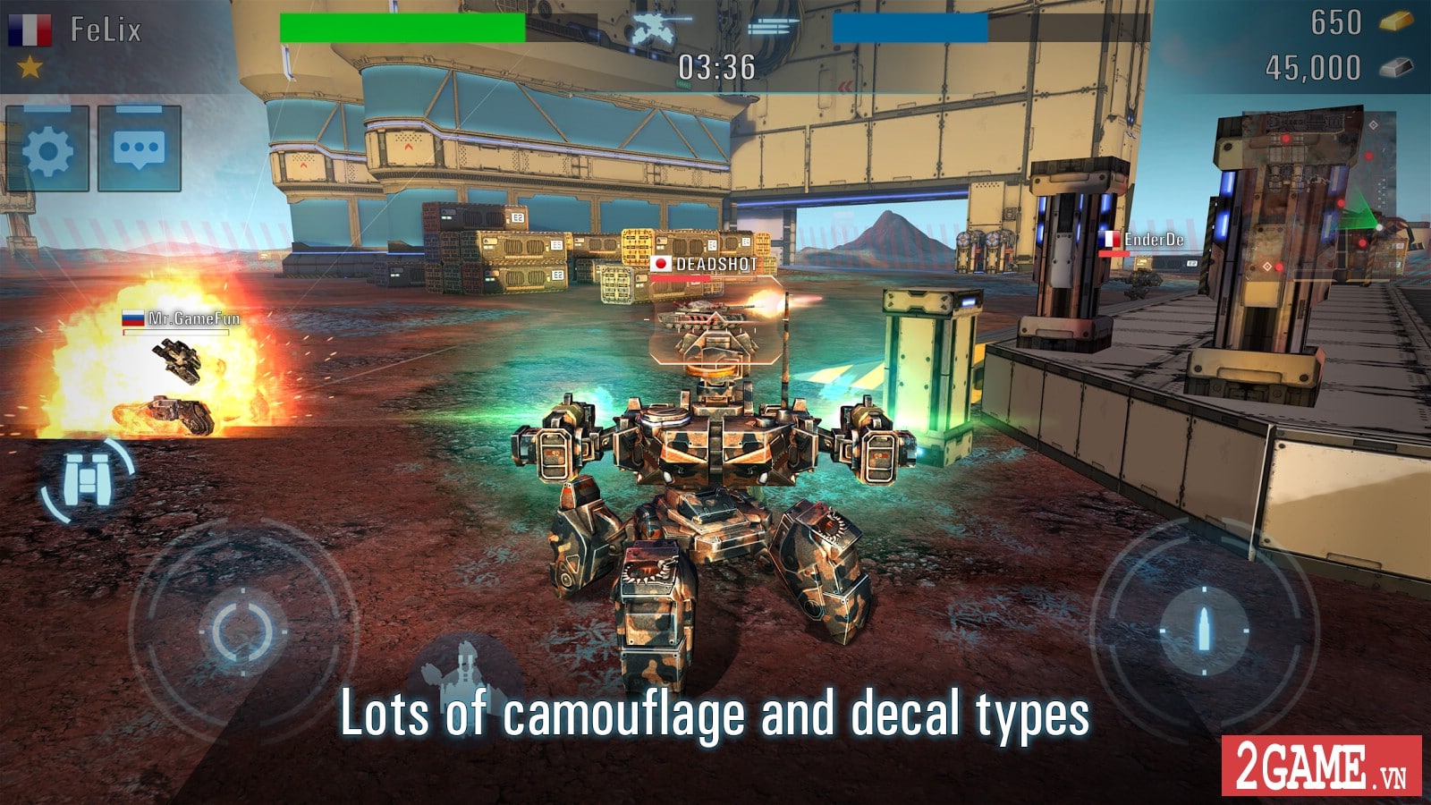 tank vs robot