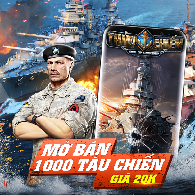 Thủy Chiến 3D mobile sẽ được phát hành miễn phí nhưng có bán mã VIP 1