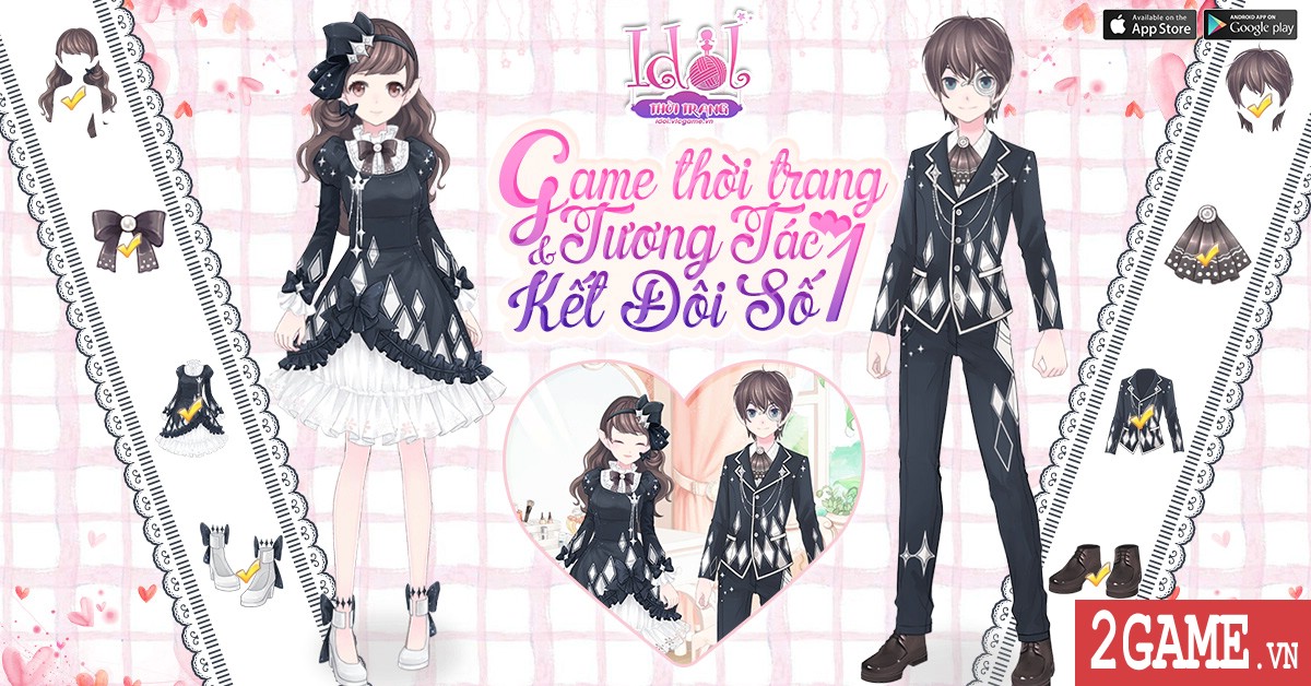 Idol Thời Trang Mobile cho phép người chơi lựa chọn nhân vật nam hay nữ để hóa thân 0