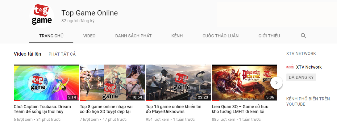 2Game.vn chính thức ra mắt kênh Youtube Top Game Online 0