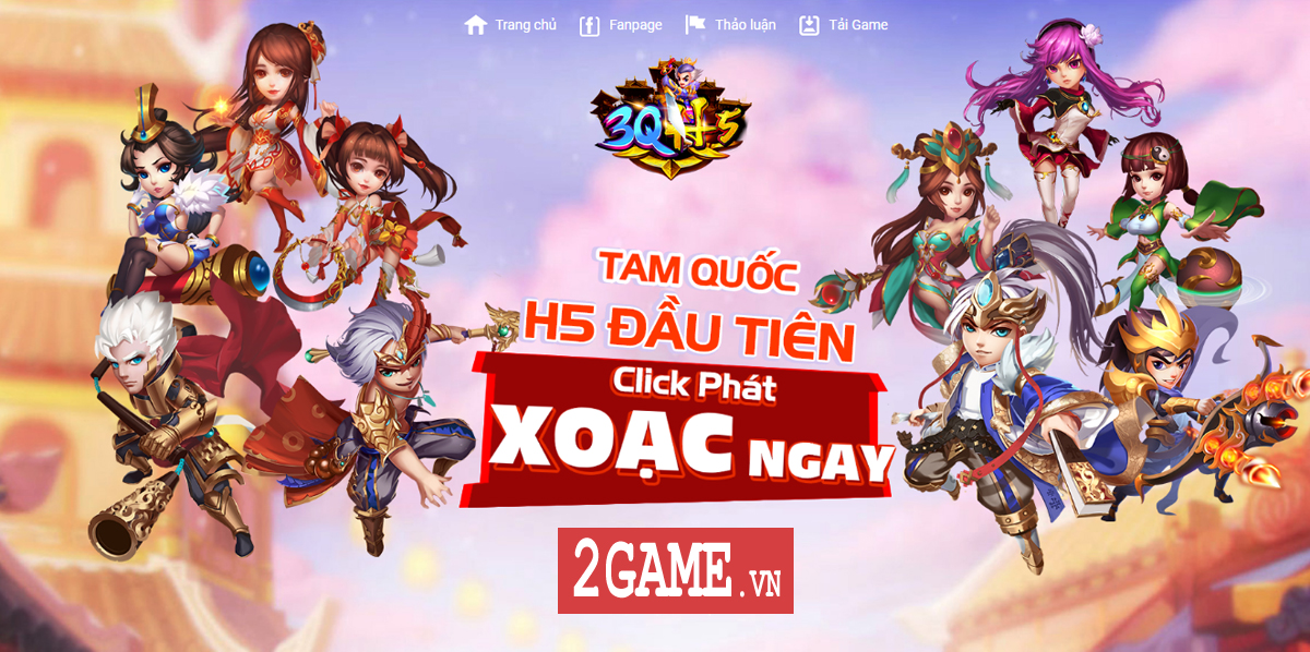 3Q H5 - Game Tam Quốc đấu thẻ tướng chơi đa nền tảng cập bến Việt Nam 1
