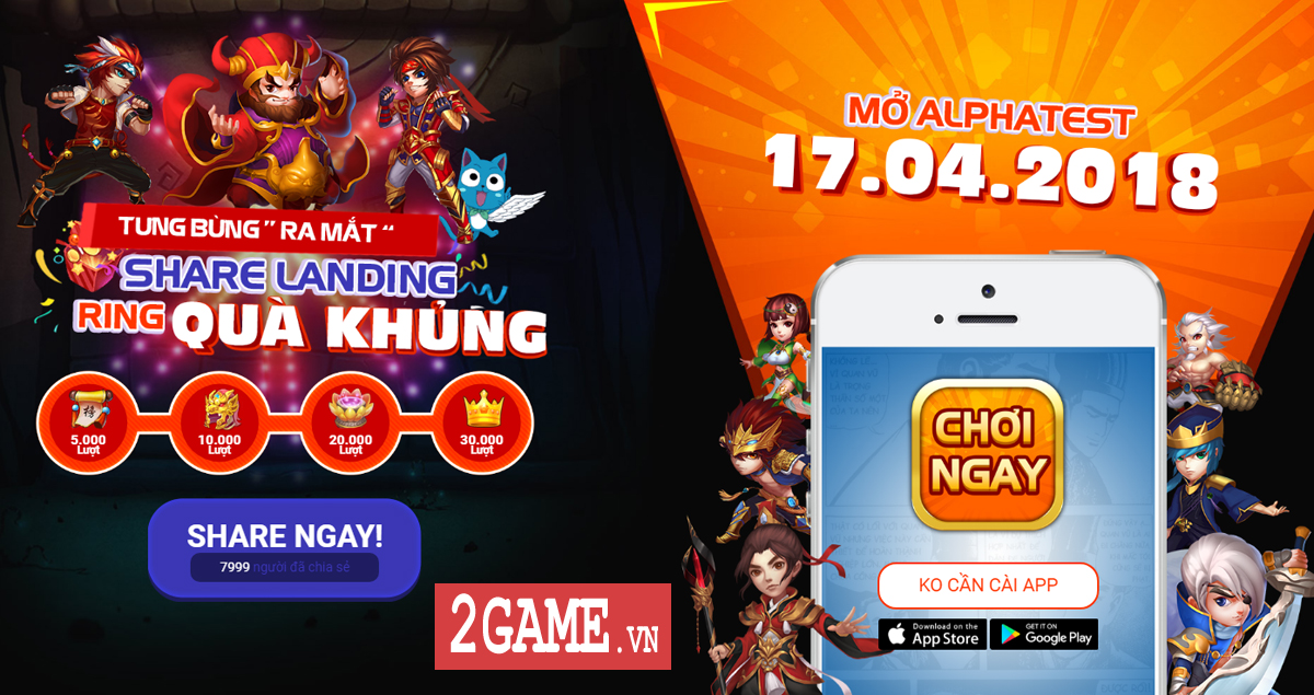 3Q H5 - Game Tam Quốc đấu thẻ tướng chơi đa nền tảng cập bến Việt Nam 3