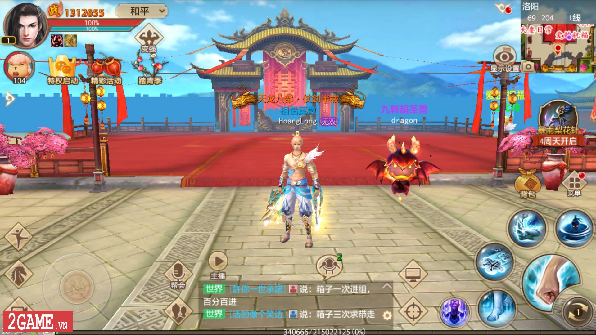 Cận cảnh game nhập vai kiếm hiệp Tân Thiên Long Mobile trong ngày đầu ra mắt 2