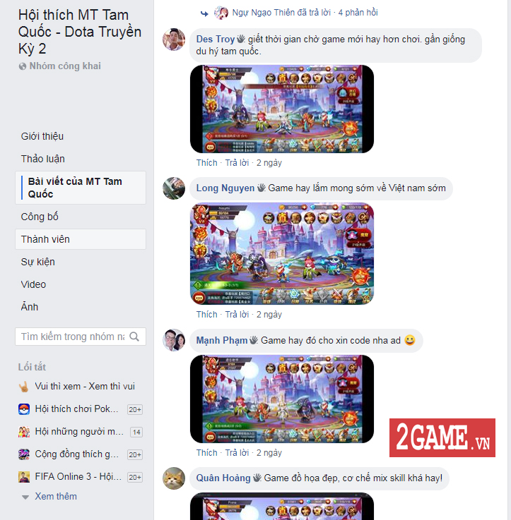 Fan game đấu thẻ tướng đánh giá cao về MT Tam Quốc, bày tỏ sự ngóng đợi ngày ra game tại Việt Nam 2