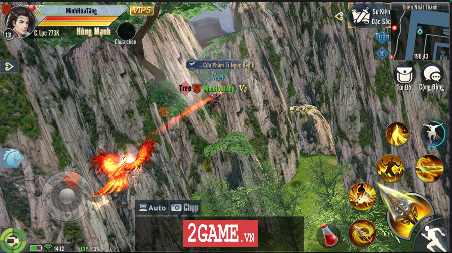Cẩm Y Vệ Mobile cho phép người chơi khinh công chạm đến mọi nơi trên bản đồ 7