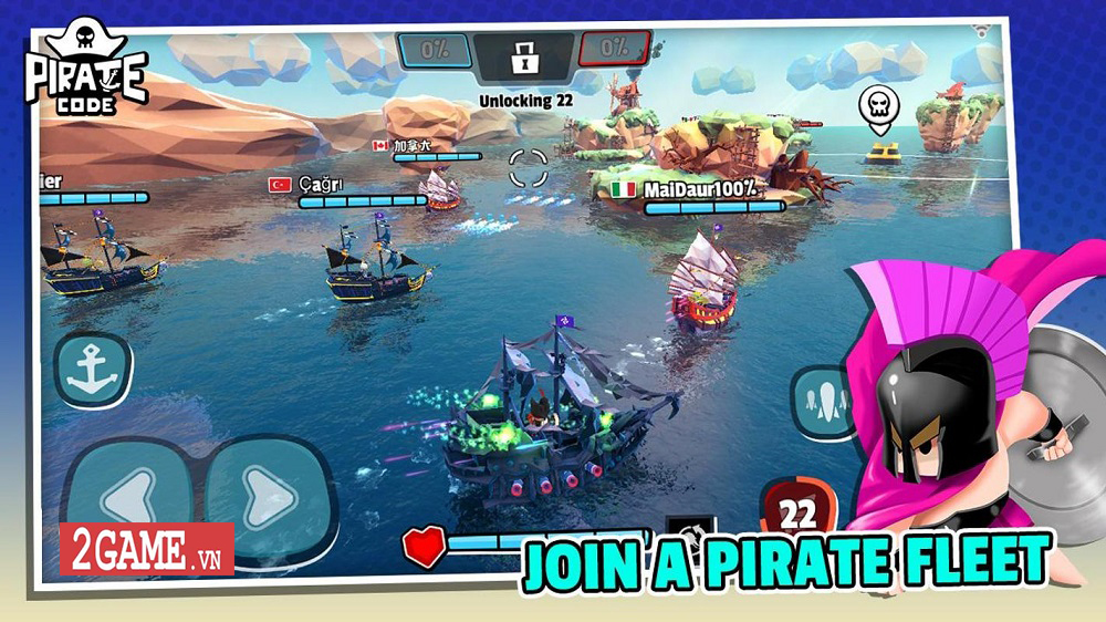 Pirate Code - Game mobile MOBA với lối chơi Hải tặc trên biển vui nhộn 1