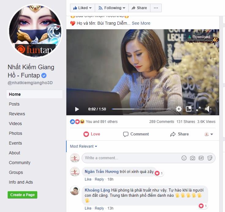 Nữ game thủ xinh đẹp kỳ công quay clip quảng bá cho Nhất Kiếm Giang Hồ Mobile 0