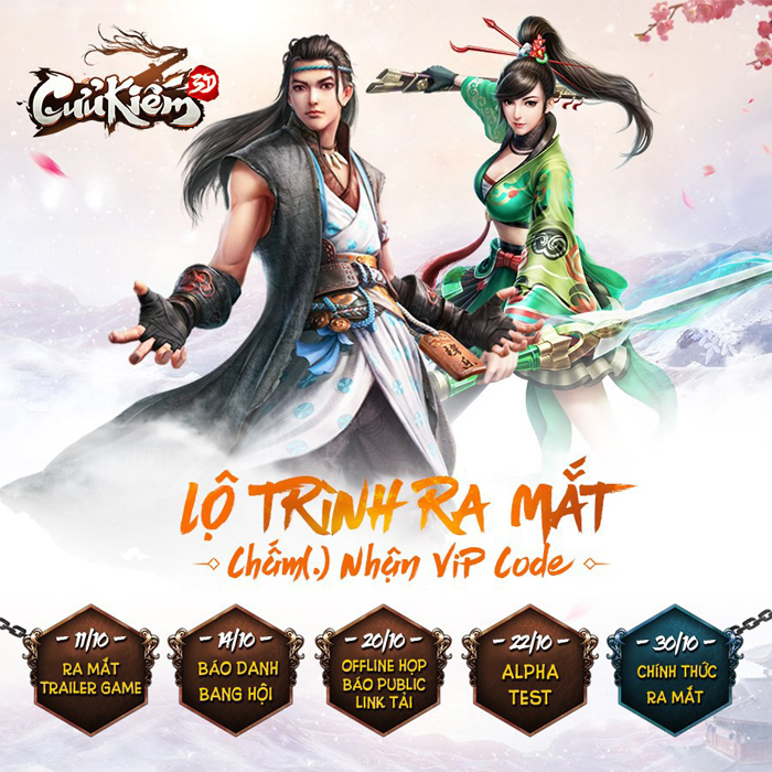 Siêu phẩm game kiếm hiệp 9 phái Cửu Kiếm 3D ấn định ngày ra mắt 0 Siêu phẩm game kiếm hiệp 9 phái Cửu Kiếm 3D ấn định ngày ra mắt 0