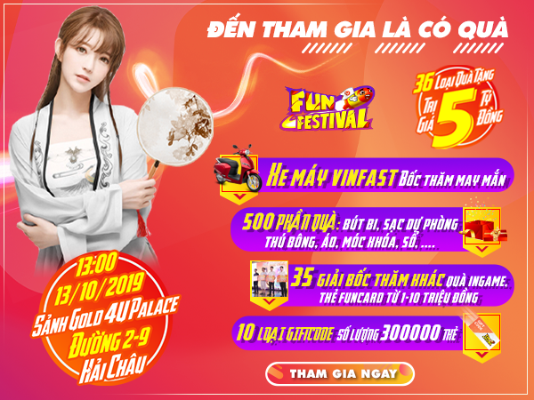 Đà Nẵng – Điểm hẹn cuối cùng của Fun Festival 2019 dành cho cộng đồng game thủ Funtap 0 Đà Nẵng – Điểm hẹn cuối cùng của Fun Festival 2019 dành cho cộng đồng game thủ Funtap 0