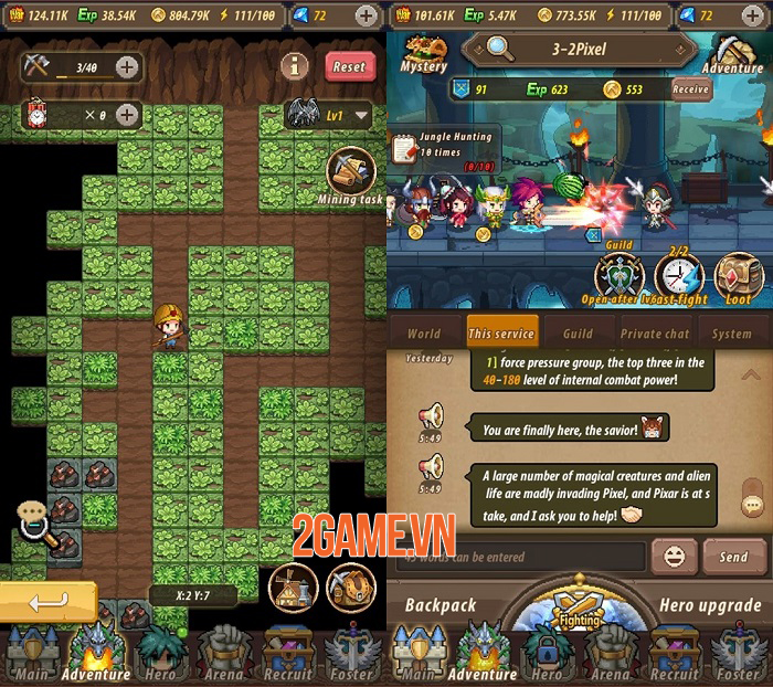 Adventure Legion - Game Idle RPG đồ hoạ 2D hoạt hình phong cách pixel 1 Adventure Legion - Game Idle RPG đồ hoạ 2D hoạt hình phong cách pixel 1