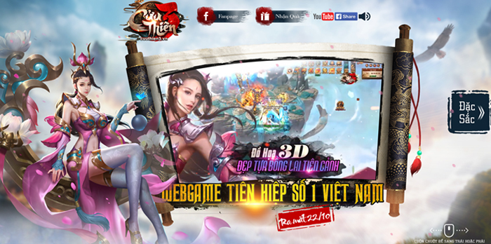 Webgame nhập vai viễn tưởng Cửu Thiên 3 mở cửa 0 Webgame nhập vai viễn tưởng Cửu Thiên 3 mở cửa 0