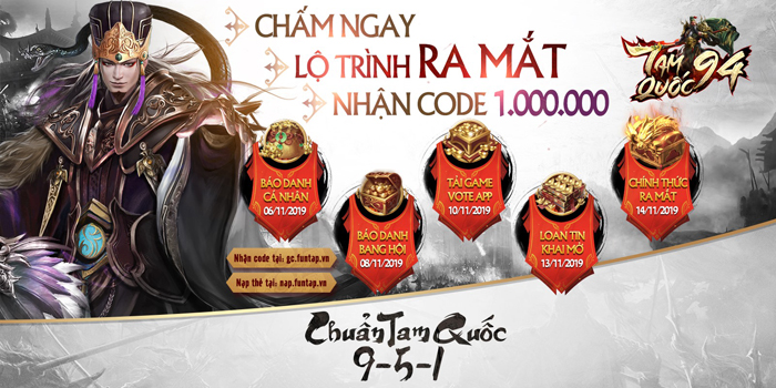 Game Tam Quốc 94 đánh dấu sự trở lại của trường phái cũ nhà Funtap 0 Game Tam Quốc 94 đánh dấu sự trở lại của trường phái cũ nhà Funtap 0