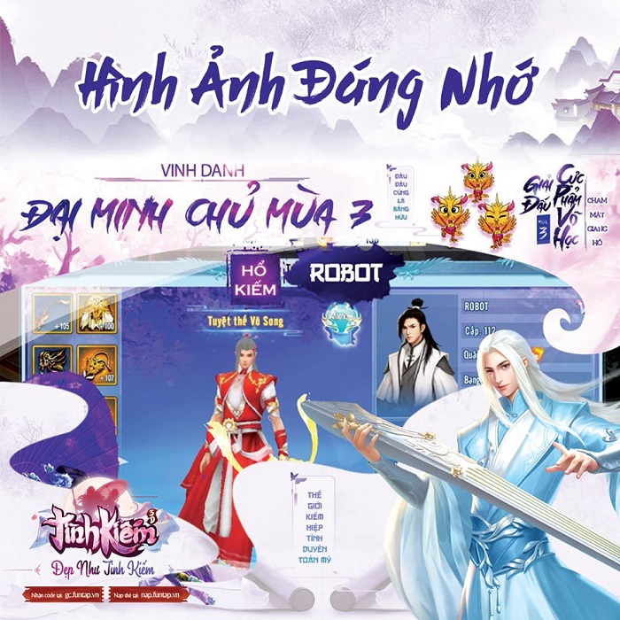 Những game thủ được Tình Kiếm 3D “chọn mặt gửi vàng” trong Cực Phẩm Võ Học mùa 4 0 Những game thủ được Tình Kiếm 3D “chọn mặt gửi vàng” trong Cực Phẩm Võ Học mùa 4 0