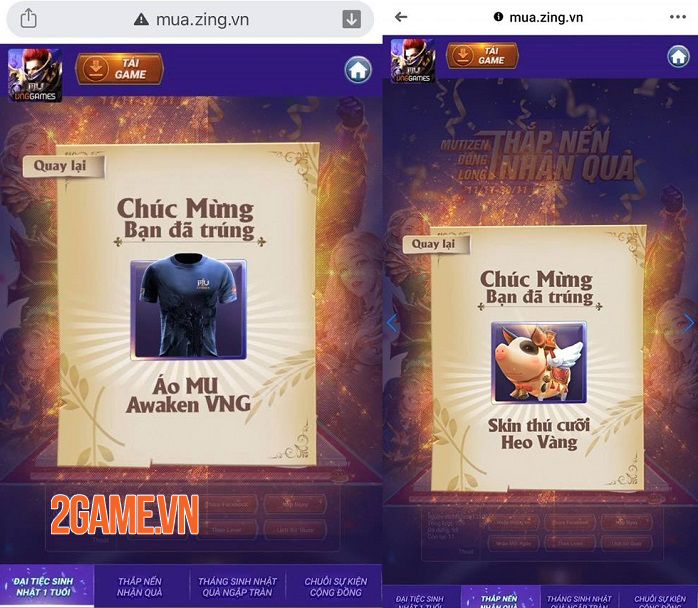 Game thủ MU Awaken VNG thi nhau khoe quà sinh nhật Game thủ MU Awaken VNG thi nhau khoe quà sinh nhật