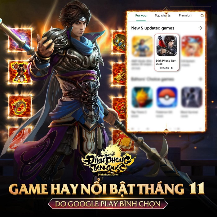 Đỉnh Phong Tam Quốc xứng đáng với vị trí game nổi bật do Google Play bình chọn 0 Đỉnh Phong Tam Quốc xứng đáng với vị trí game nổi bật do Google Play bình chọn 0