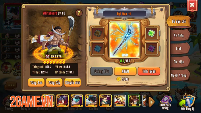 Game thủ Nhẫn Giả Haki thoả sức sáng tạo nên những đội hình Game thủ Nhẫn Giả Haki thoả sức sáng tạo nên những đội hình