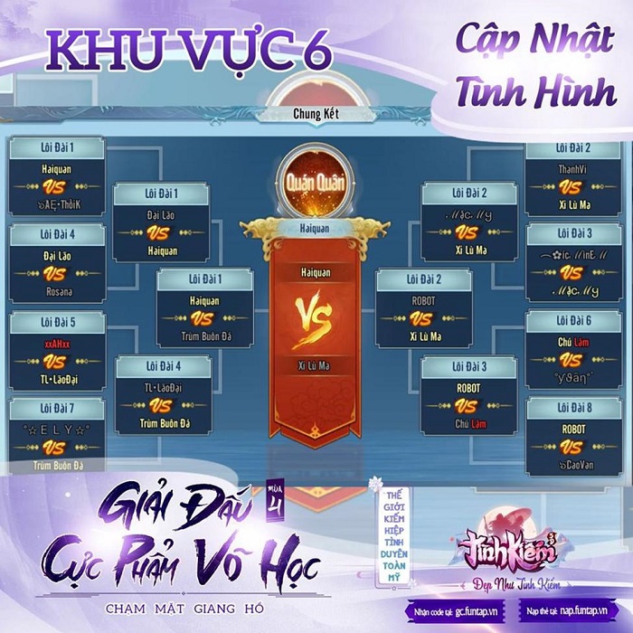 Vượt mặt loạt cao thủ Tình Kiếm 3D, Haiquan lên ngôi vương Cực Phẩm Võ Học mùa 4 3 Vượt mặt loạt cao thủ Tình Kiếm 3D, Haiquan lên ngôi vương Cực Phẩm Võ Học mùa 4 3