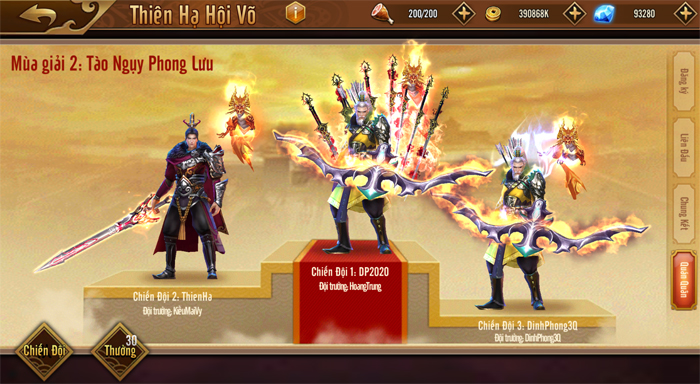 Đỉnh Phong Tam Quốc trình làng giải đấu Thiên Hạ Hội Võ quy mô liên server 7 Đỉnh Phong Tam Quốc trình làng giải đấu Thiên Hạ Hội Võ quy mô liên server 7