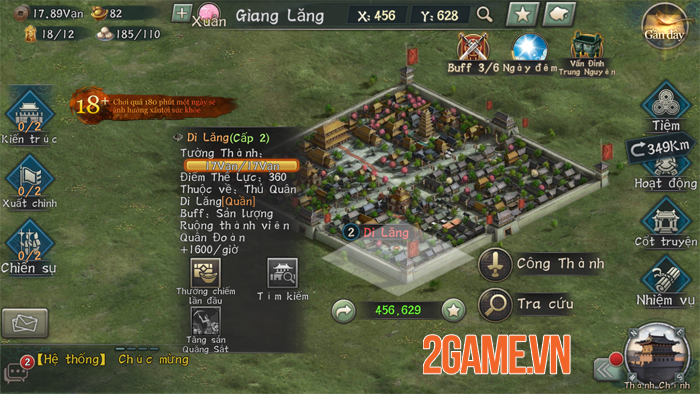 Tân Tam Quốc Chí Mobile cho tất cả người chơi trong cùng server tham chiến tại một Map lớn 7 Tân Tam Quốc Chí Mobile cho tất cả người chơi trong cùng server tham chiến tại một Map lớn 7