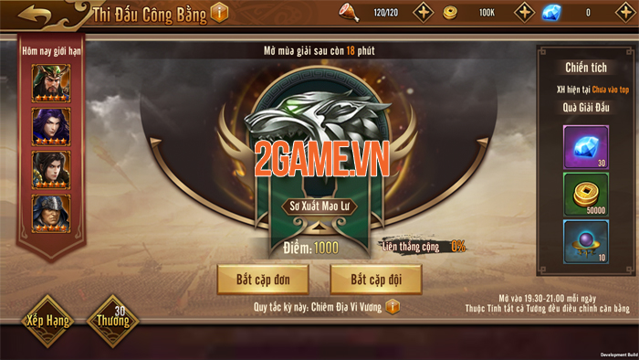 Thi đấu công bằng - Một khái niệm mới trong game Đỉnh Phong Tam Quốc 5 Thi đấu công bằng - Một khái niệm mới trong game Đỉnh Phong Tam Quốc 5