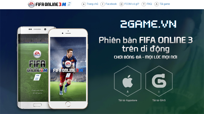 FIFA Online 3 mobile tặng giftcode cho game thủ 2Game 1