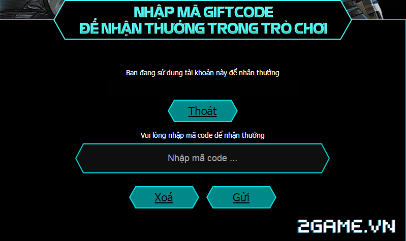 Chiến Dịch Huyền Thoại tặng giftcode cho game thủ 2Game 2
