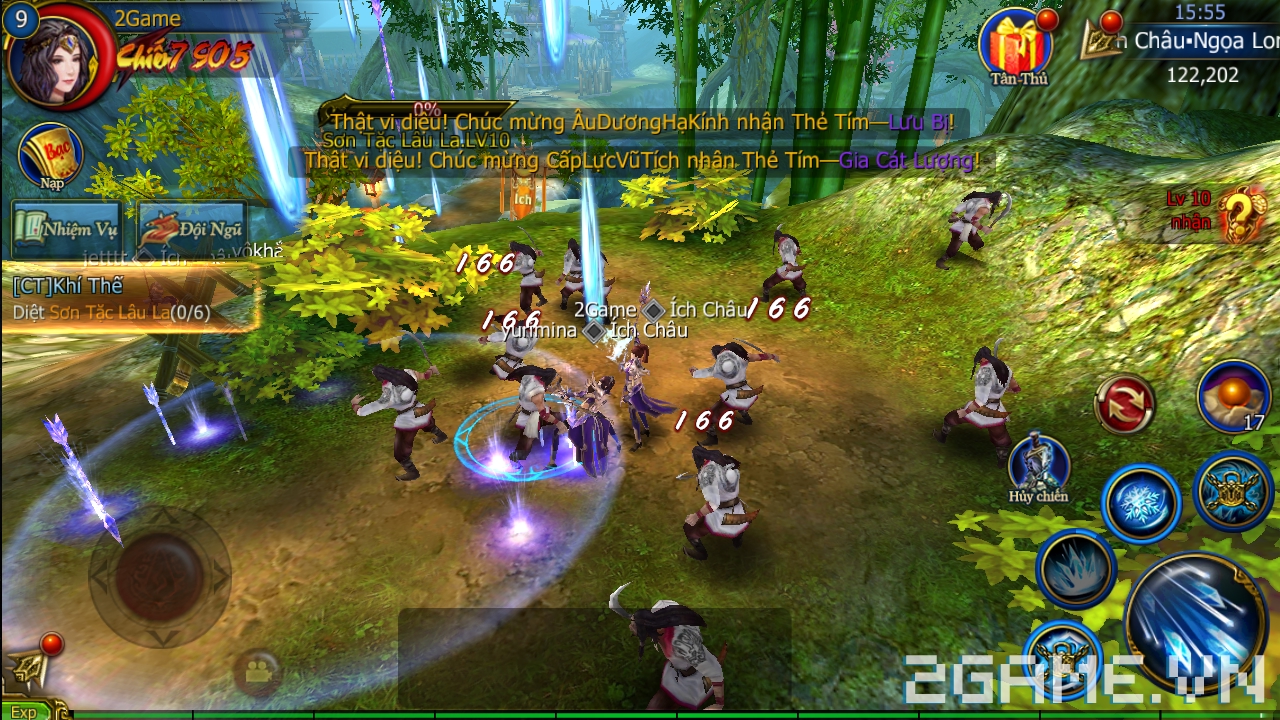 Lục Long Tranh Bá 3D tặng giftcode cho game thủ 2Game 2