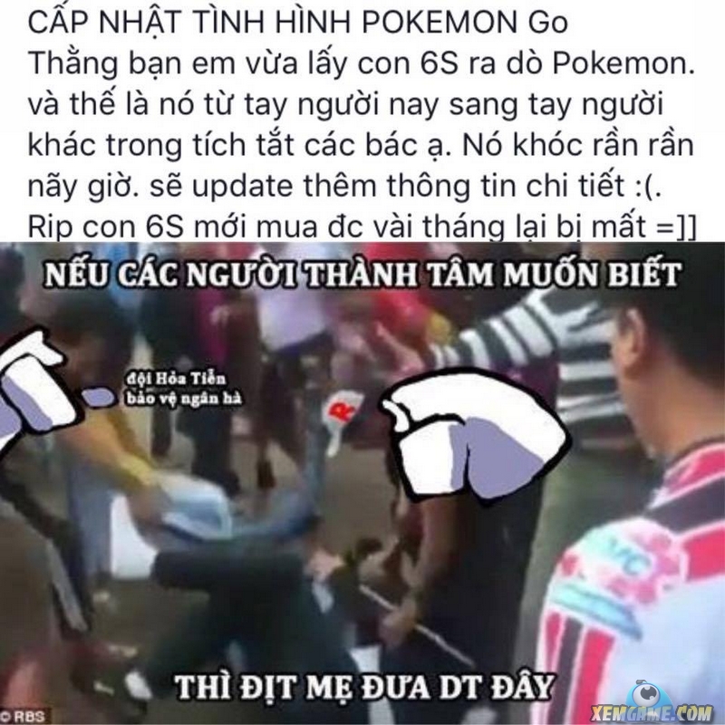 Đắng lòng game thủ lo bắt Pokémon bị 